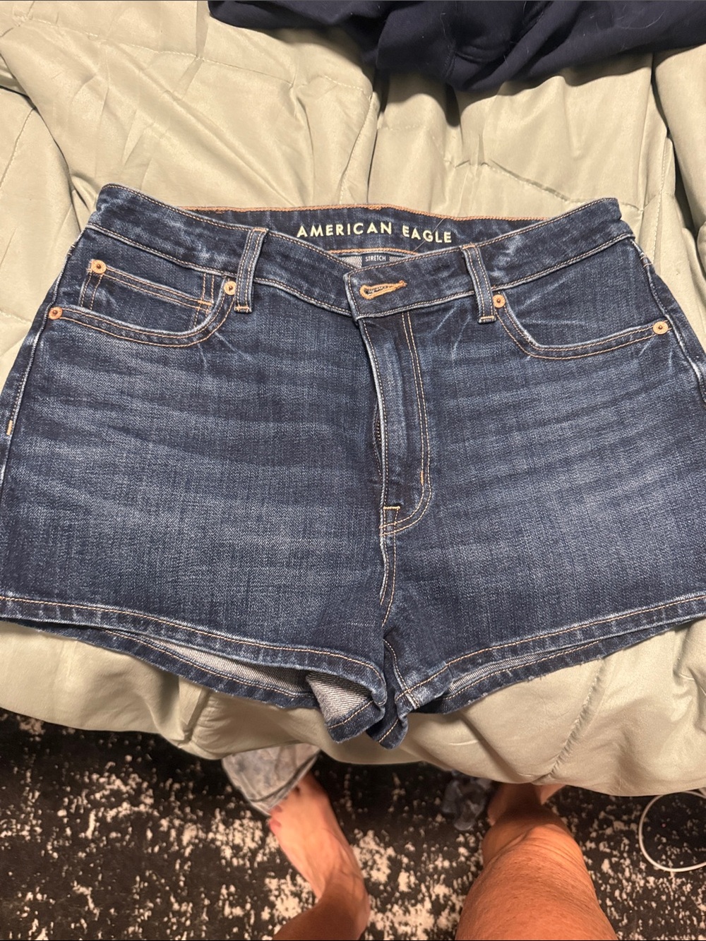 American Eagle Outfitters Indigo Blue Denim Jean Shorts